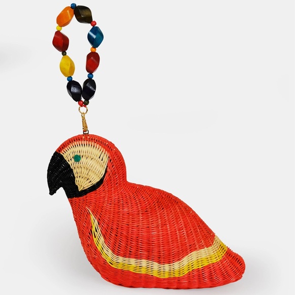 SERPUI Macaw Wicker Crossbody / Clutch Bag - Picture 6 of 16